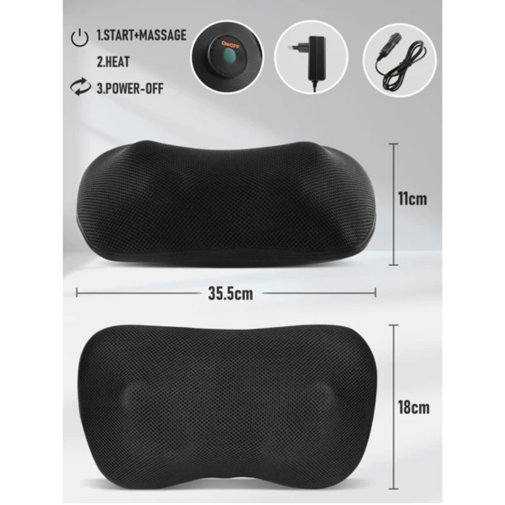 Back and Neck Massager for Home, Office, or Car